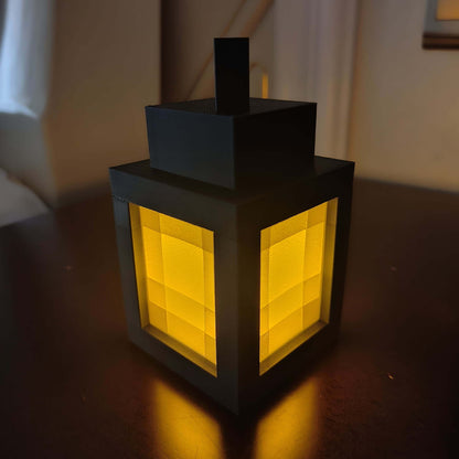 Rechargeable Minecraft Night Light Portable Bedside Lamp