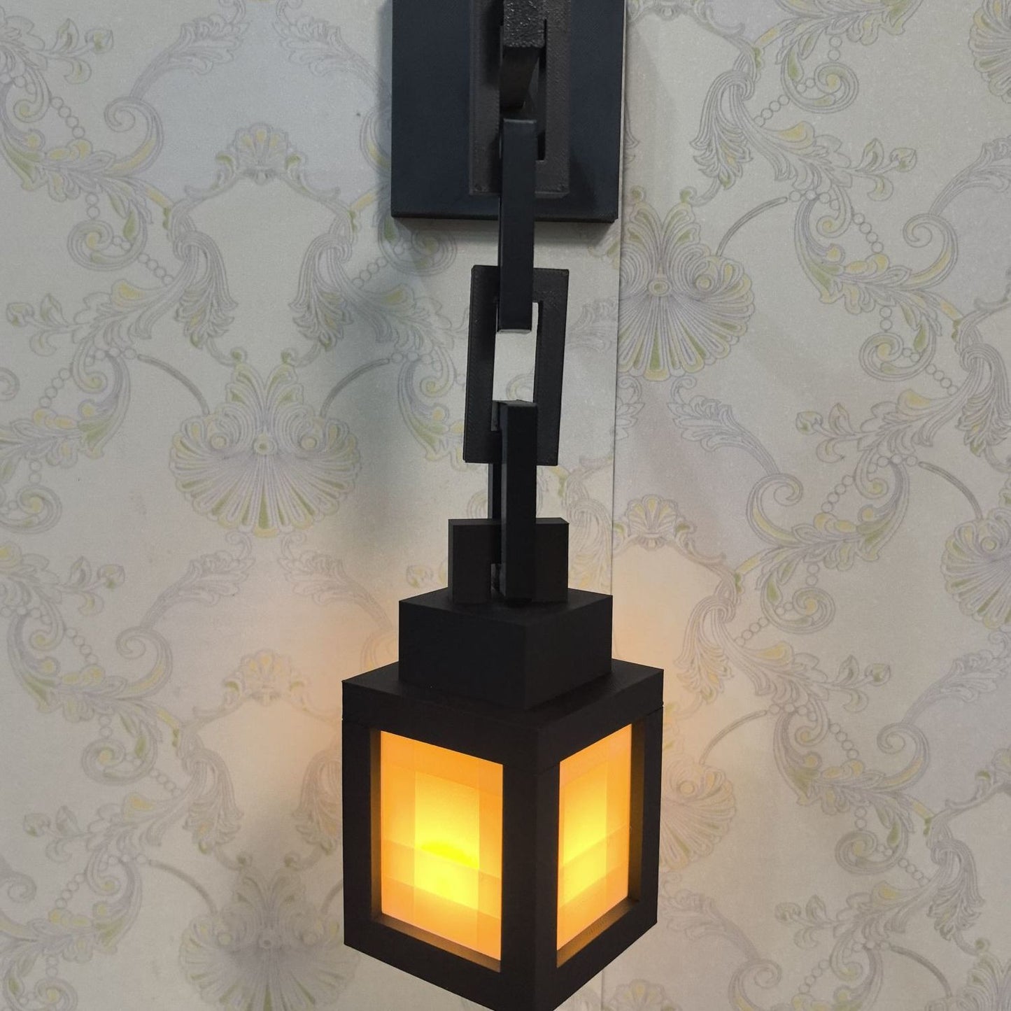 Rechargeable Minecraft Night Light Portable Bedside Lamp