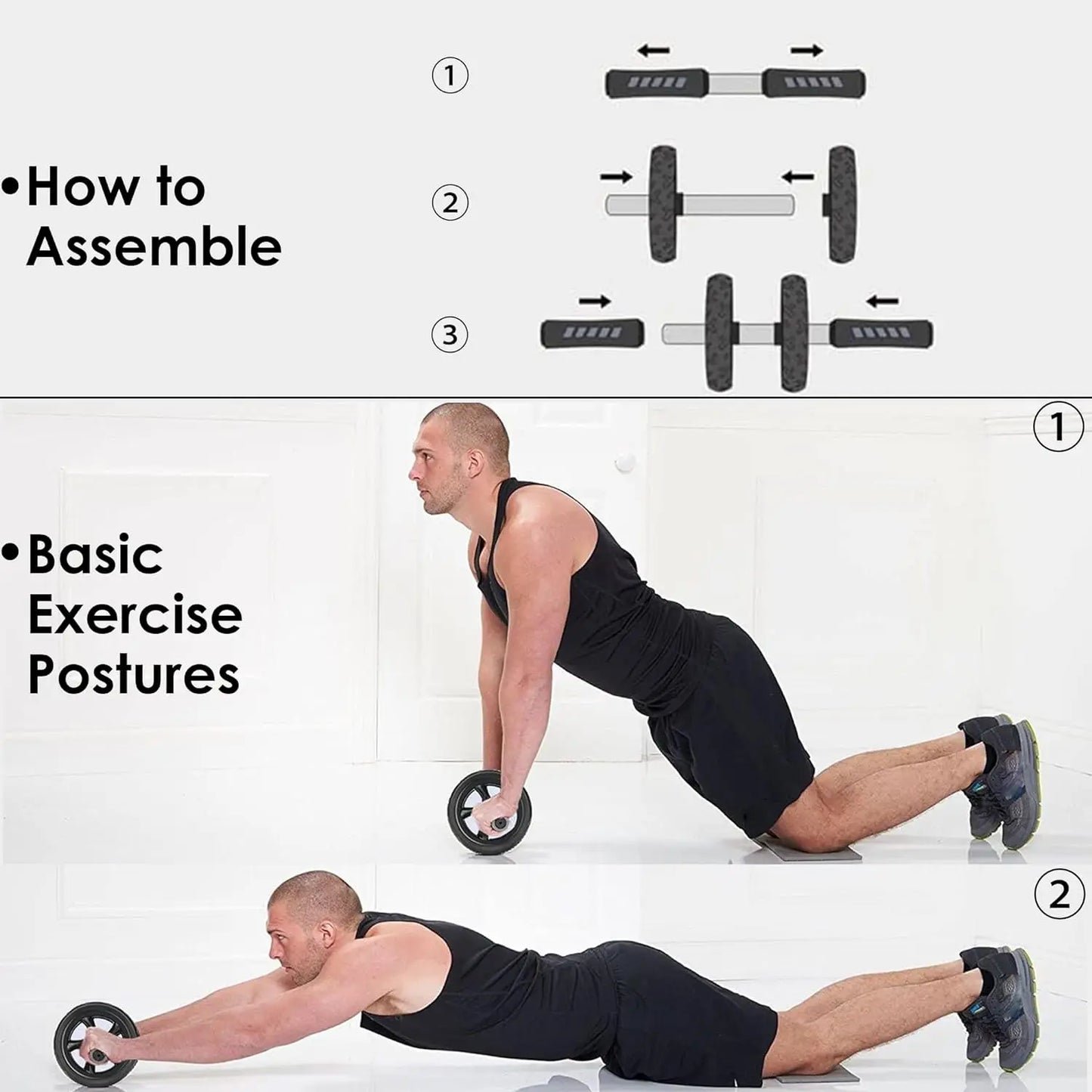 Ab Roller for Abdominal Exercise Machine