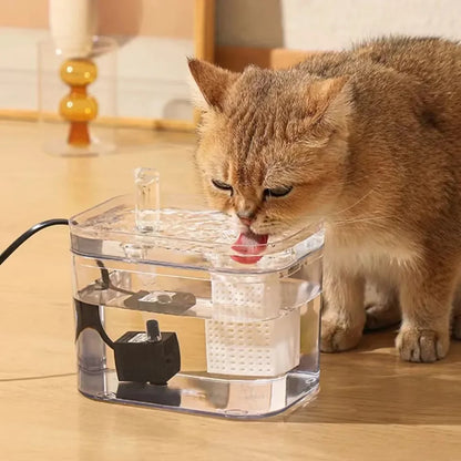 Automatic Pet Water Transparent Fountain