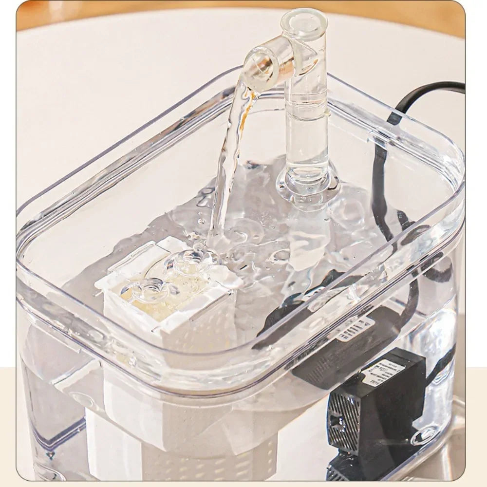 Automatic Pet Water Transparent Fountain