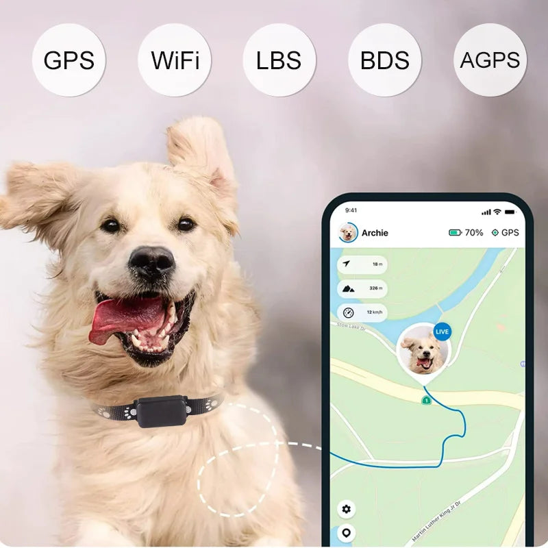 Pet GPS Tracker Mini Tracker Dog Collar