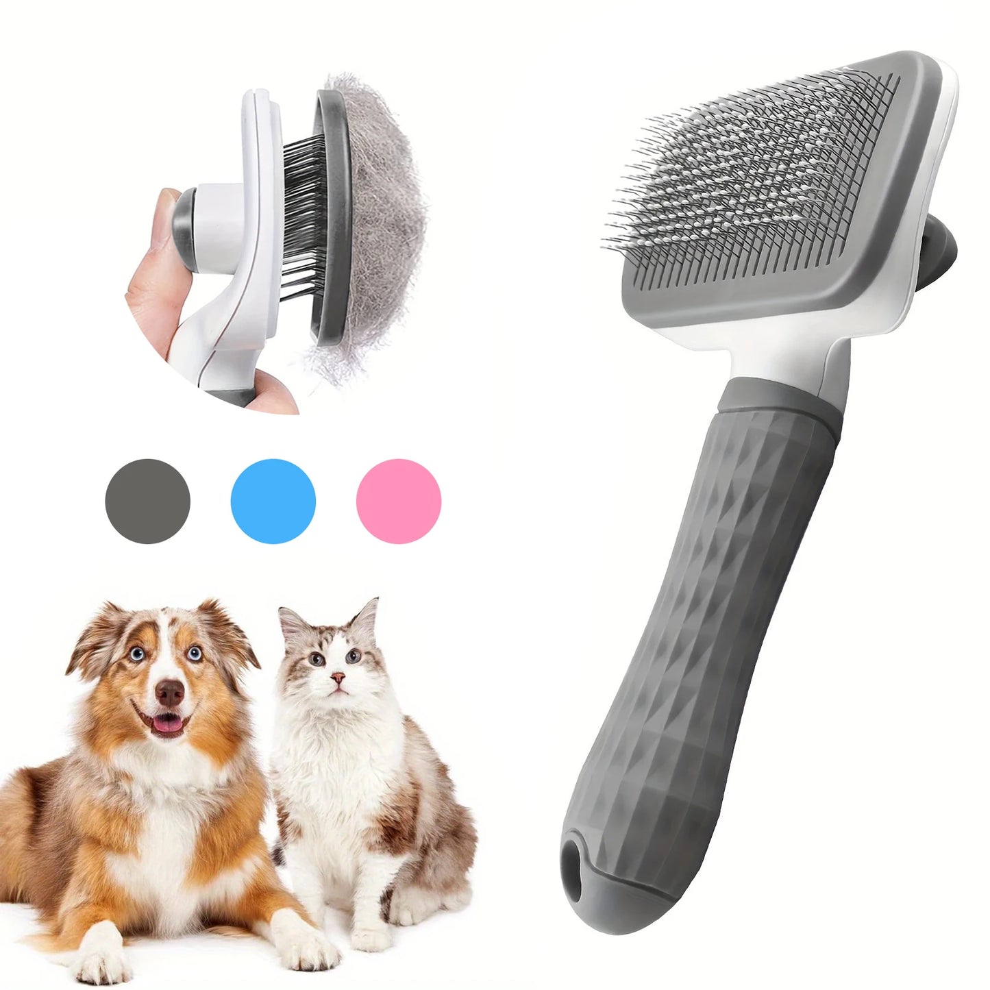 Self-cleaning Pet Hair Remove Comb